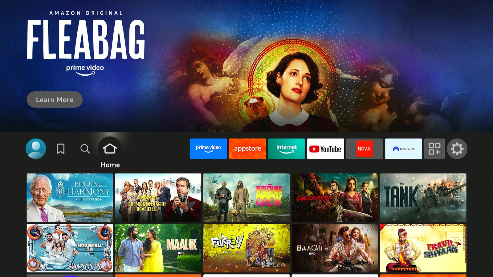 Firestick Home Screen